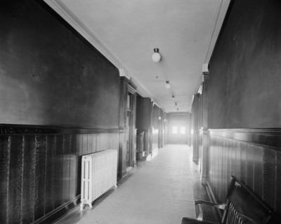 Glazier Stove Company, hall in office bldg., Chelsea, Mich., between 1900 and 1910. Creator: William H. Jackson.