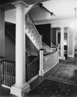 Staircase, four-story townhouse, possibly New York,N.Y., between 1900 and 1905. Creator: William H. Jackson.
