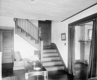 Paul Reynolds residence, stairway, Scarsdale, N.Y., between 1900 and 1915. Creator: William H. Jackson.