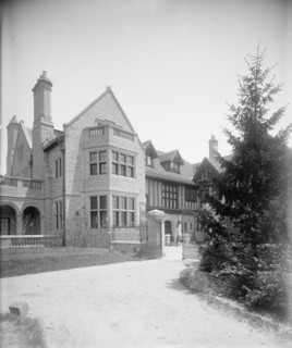 Edward C. Walker residence, entrance to court, Walkerville, Ont., between 1906 and 1915. Creator: William H. Jackson.