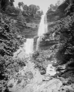 Kaaterskill Falls from below, Catskill Mts., N.Y., between 1895 and 1910. Creator: Unknown.
