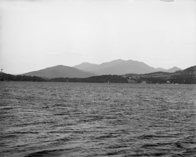 Lower Saranac Lake from Shingle Bay Point, Adirondack Mts., N.Y., between 1900 and 1910. Creator: Unknown.
