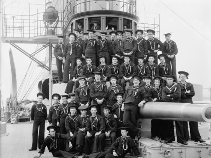 U.S.S. Brooklyn, apprentice boys, between 1896 and 1899. Creator: Unknown.