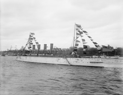 U.S.S. Columbia, between 1894 and 1901. Creator: Unknown.