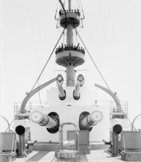 U.S.S. Kentucky, forward gun turrets, 1900 or 1901. Creator: Unknown.