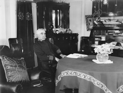 U.S.S. Kentucky, Capt. Chester in his cabin, 1900 or 1901. Creator: Unknown.