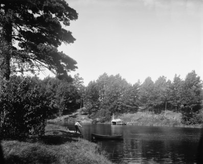 On the Black River near South Haven, Mich., between 1890 and 1901. Creator: Unknown.