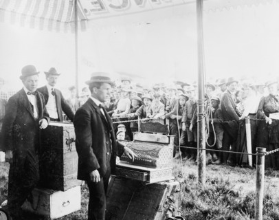 Main entrance, Ringling Bros. circus, between 1895 and 1910. Creator: Unknown.