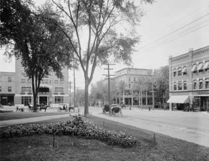 Corner of Main and St. Paul streets, Burlington, Vt., c.between 1910 and 1920. Creator: Unknown.