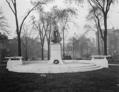 Macomb Statue, Detroit, Mich., c.between 1910 and 1920. Creator: Unknown.