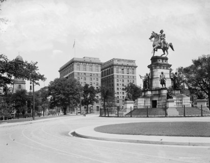 Hotel Richmond from the Capitol, Richmond, Va., c.between 1910 and 1920. Creator: Unknown.