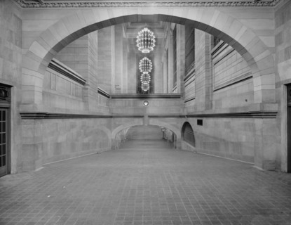 Incline from subway to suburban concourse, Grand Central Terminal, N.Y. Central Lines, c1910-1920. Creator: Unknown.