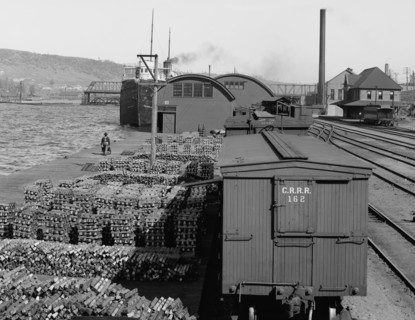 Copper for shipment, Houghton, Mich., between 1900 and 1920. Creator: Unknown.