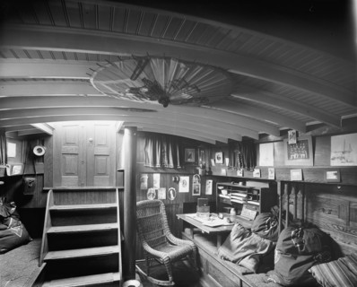 Yacht Suedon [sic], cabin interior, between 1904 and 1910. Creator: Unknown.