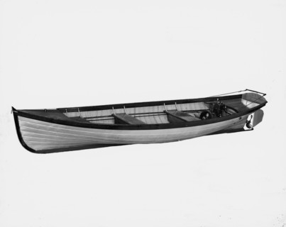 Steel boat, power launch, between 1900 and 1910. Creator: Unknown.