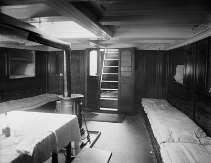 Ambrose Snow, Cabin of pilot boat no. 2, between 1900 and 1905. Creator: Unknown.
