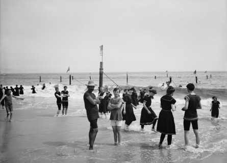 Surf bathing, between 1900 and 1905. Creator: Unknown.