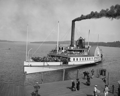 Str. Mt. Washington landing at Weirs, N.H., c1906. Creator: Unknown.