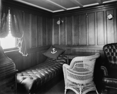 Chart room, S.S. J.H. Sheadle, between 1906 and 1910. Creator: Unknown.
