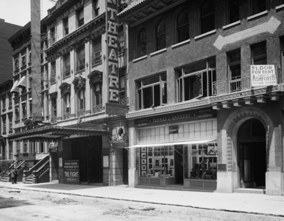 Hudson Theatre and the Quality Shop, New York, N.Y., between 1900 and 1910. Creator: Unknown.