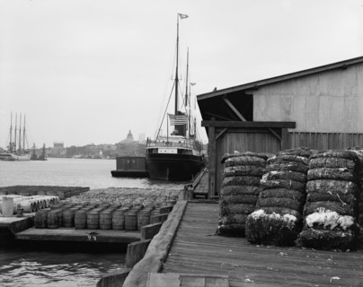 Cotton docks, Savannah, Ga., c1907. Creator: Unknown.