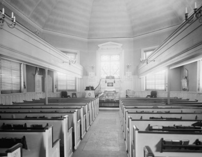 Interior, Old Swede's [Gloria Dei] Church, Philadelphia, Pa., c1908. Creator: Unknown.