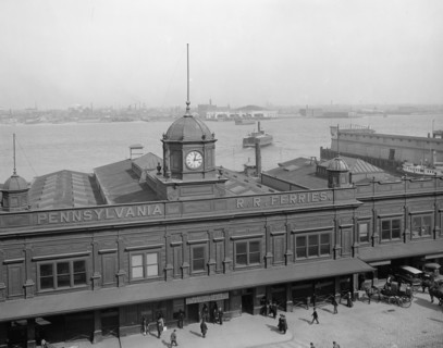 Pennsylvania R.R. [Railroad] ferries, Philadelphia, Pa., c1908. Creator: Unknown.