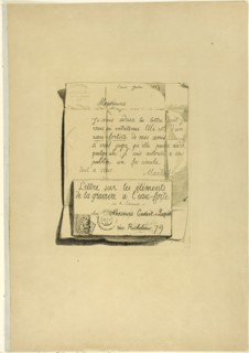 Letter on the Elements of Etching, 1864. Creator: Adolphe Martial Potemont.
