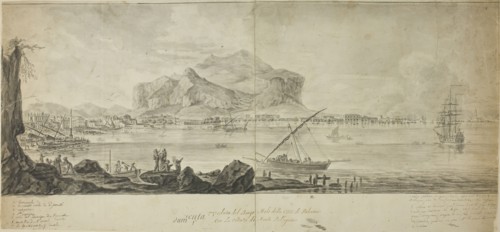 View of the City and Harbor of Palermo with a View of Monte Pellegrino, n.d. Creator: Adriaen Manglard.