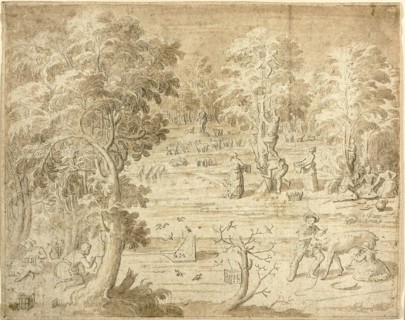 Youths and Maidens Engaged in Country Pursuits, n.d. Creator: Antoine Caron.