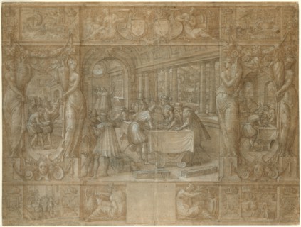 Marriage of Henry II and Catherine de' Medici, The Dowry, c. 1562. Creator: Antoine Caron.