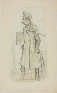 Caricature of Scholar, n.d. Creator:  A. Lingoste.