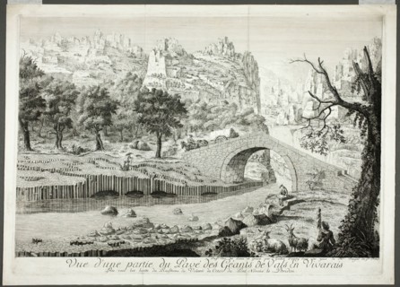 View of Part of the Pathway of the Giants of Vals in Vivarais, c. 1778. Creator: Arnault Éloi Gautier D’Agoty.