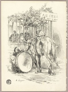 Horse with Monkey on Back, n.d. Creator: Auguste-Andre Lancon.