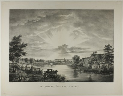 View Taken from the Pools of the Presnia, 1833. Creator: Augustin François Lemaître.