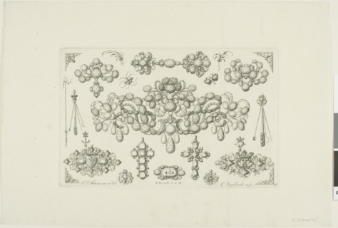 Designs for Jewelry, before 1697. Creator: Christian Engelbrecht.