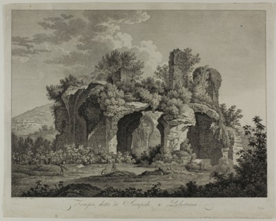Temple of the Serapide Palestrina, 1793. Creator: Friedrich Wilhelm Gmelin.