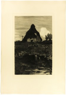 Moor Hut, 1895. Creator: Hans am Ende.