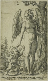 Cupid Bringing and Honeycomb to Venus, 1541. Creator: Hans Brosamer.