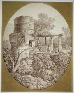 Group of People on a Terrace, 1797. Creator: Jacob Philip Hackert.