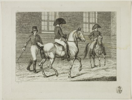 Riding School and Horses, 1806. Creator: Johann Adolph Darnstedt.