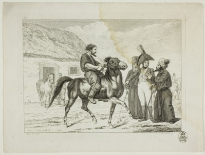 Riding School and Horses, 1806. Creator: Johann Adolph Darnstedt.