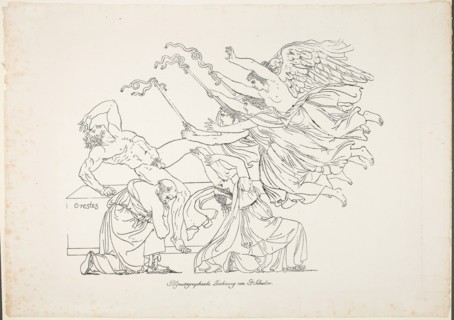 Persecution of Orestes, 1804. Creator: Johann Gottfried Schadow.
