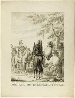 Arioviste Unterredung mit Caezar, 1808. Creator: Johann Michael Mettenleiter.
