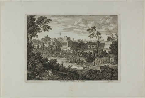 Ruins of the Palace of the Caesars, plate 18 from Die Römische Ansichten, 1810. Creator: Joseph Anton Koch.