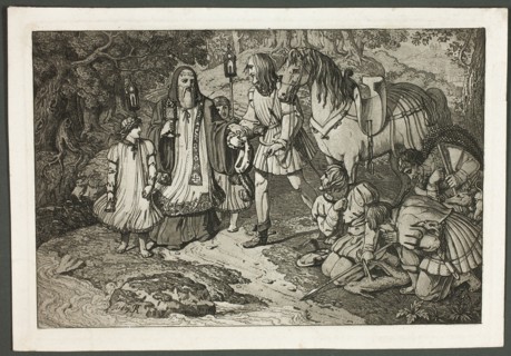 Rudolph of Habsburg and the Priest, 1809. Creator: Karl Russ.