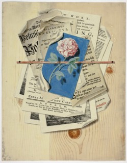 Trompe l'Oeil of Posted Notices and Prints, 1735/1765. Creator: Martin Cerulli.