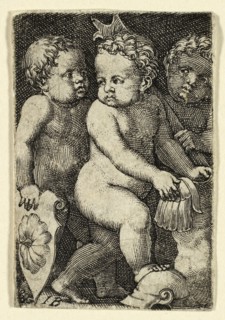Three Putti with Armor, 1523/30. Creator: Master I.B..