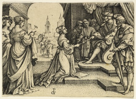 Esther before Ahasuerus, n.d. Creator: Master I.B..
