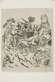 Saint George and the Dragon, n.d. Creator: Master of the Nuremberg Passion.